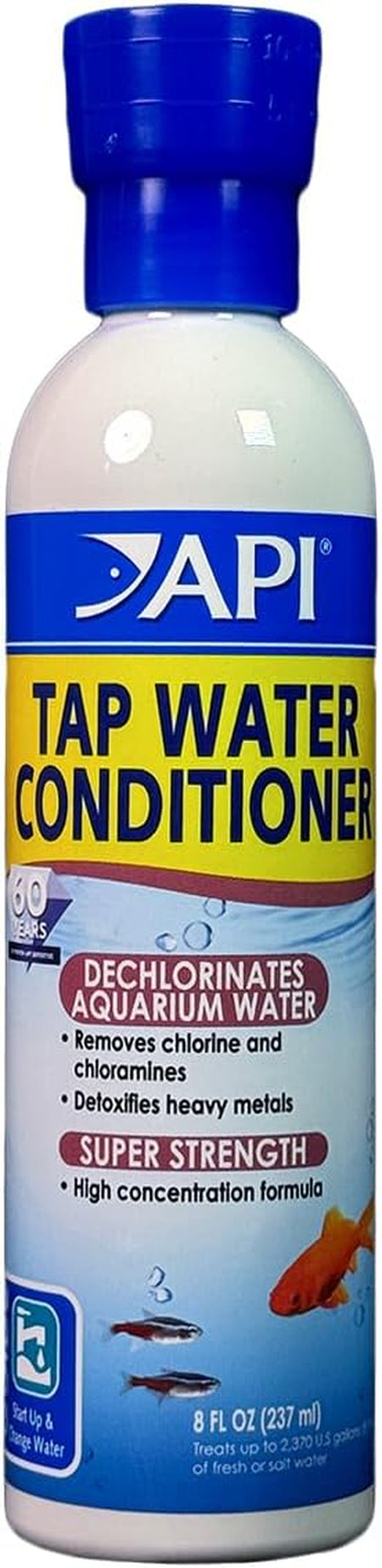 TAP Water Conditioner, Instantly Neutralizes Chlorine, Chloramines and Other Chemicals to Make Tap Water Safe for Fish, Highly Concentrated, Use When Adding or Changing Water and When Adding Fish