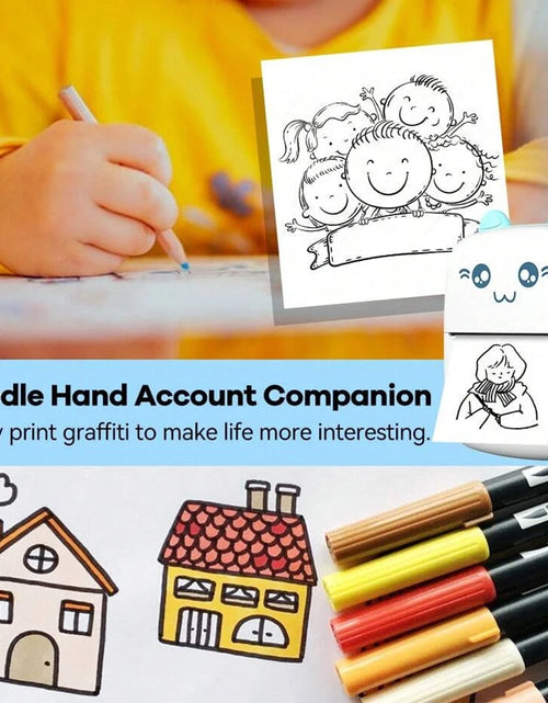 Load image into Gallery viewer, Mini Thermal Printer Wireless BT 200Dpi Label Photo Memo Wrong Question Printing Tag Bluetooth Printer USB Cable Portable
